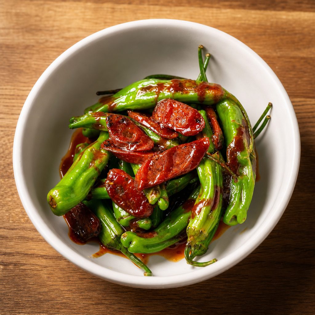 SHISHITO PEPPERS.