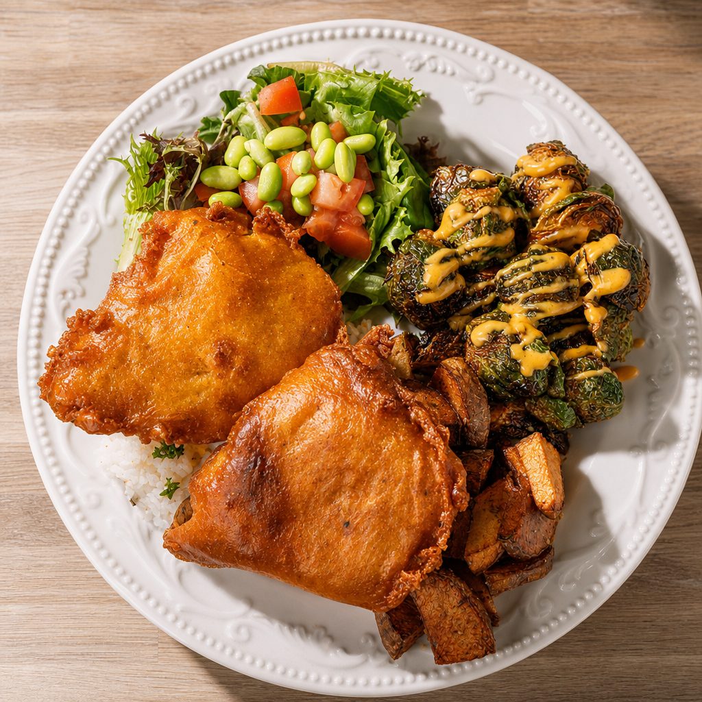FRIED CHICKEN PLATE.
