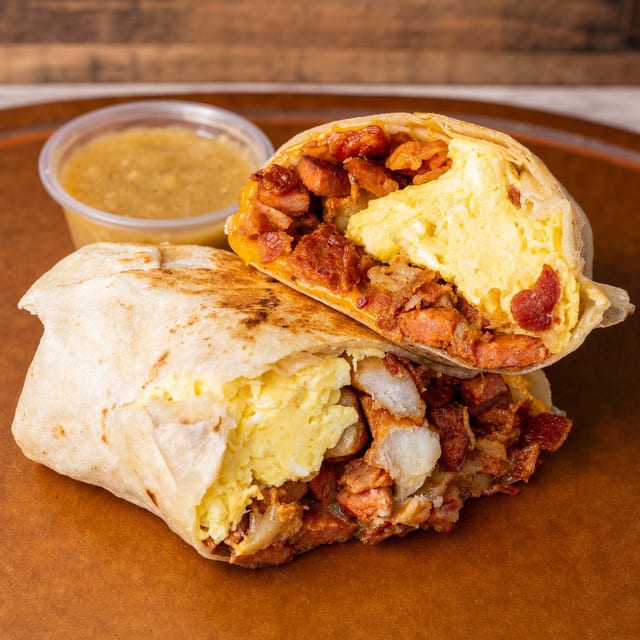 BREAKFAST BURRITO.